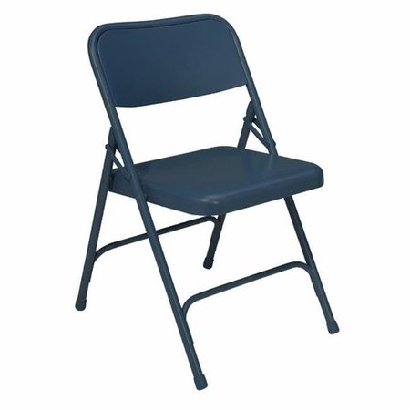 BETTERBEDS Premium  All Steel Folding Chair Blue- Set of 4 BE664646